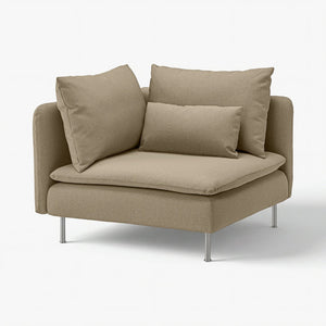 SÖDERHAMN cover for corner section, Johanneshov brown-beige