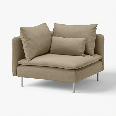 SÖDERHAMN cover for corner section, Johanneshov brown-beige