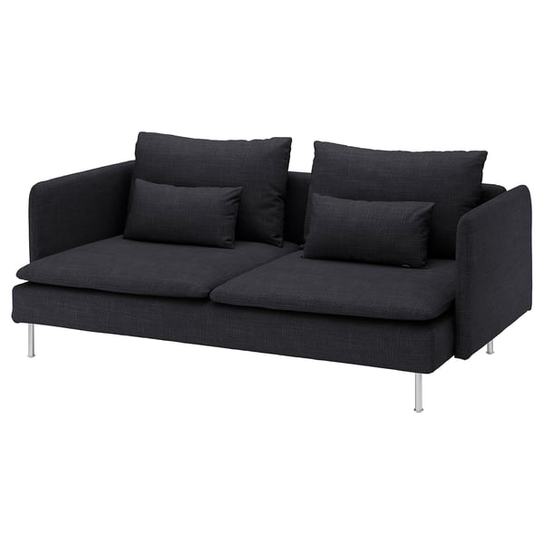 SÖDERHAMN 3-seat sofa, Hillared anthracite, 186x14x99 cm