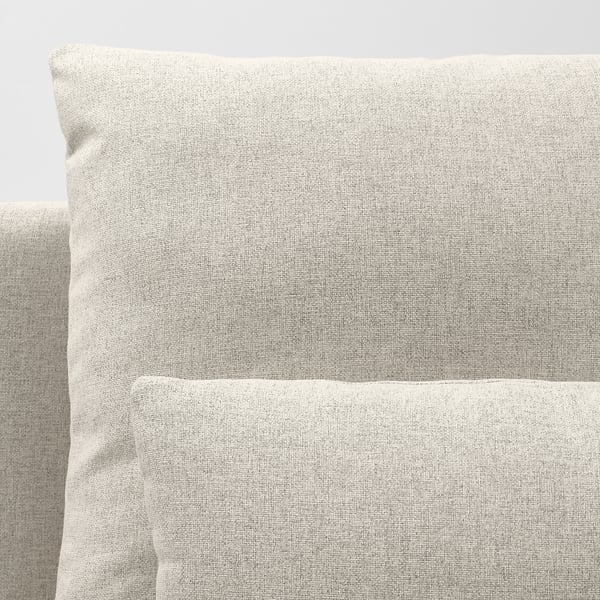 SÖDERHAMN 4-seat sofa with chaise longue, and open end/Gunnared beige, 285 cm