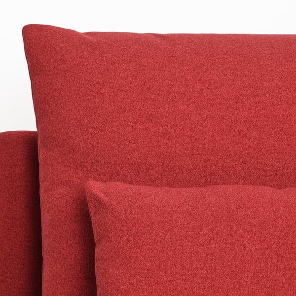 SÖDERHAMN 4-seat sofa with chaise longue, and open end Tonerud/red, 285 cm