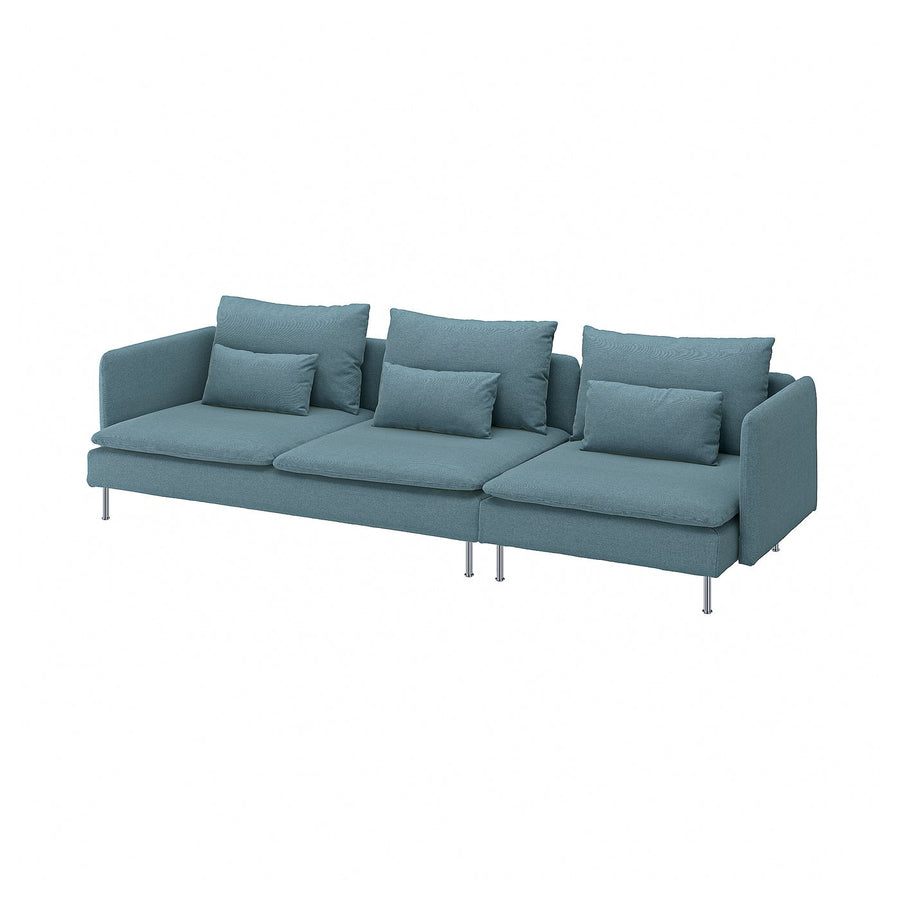 SÖDERHAMN 4-seat sofa, Fridtuna dark grey-blue