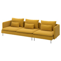 SÖDERHAMN 4-seat sofa, Kelinge dark yellow