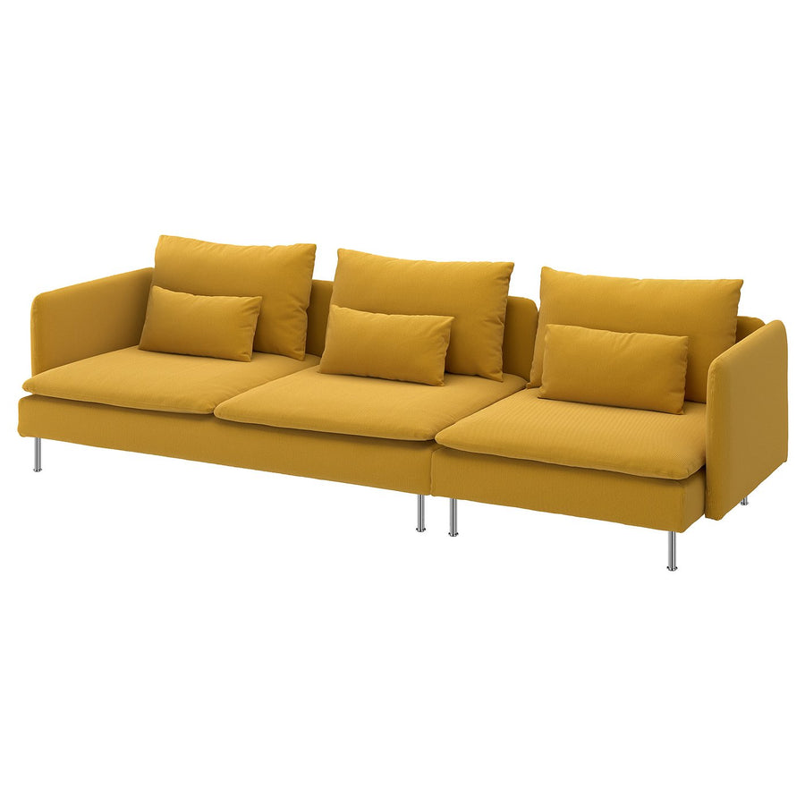 SÖDERHAMN 4-seat sofa, Kelinge dark yellow