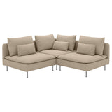 SÖDERHAMN corner sofa, 3-seat, Kelinge beige