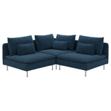 SÖDERHAMN corner sofa, 3-seat, Kelinge dark blue