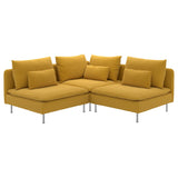 SÖDERHAMN corner sofa, 3-seat, Kelinge dark yellow