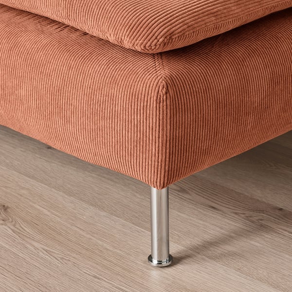 SÖDERHAMN corner sofa, 4-seat, with open end/Kelinge rust, 6x14x99 cm