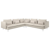 SÖDERHAMN corner sofa, 6-seat, Gunnared beige, 291x14x99 cm