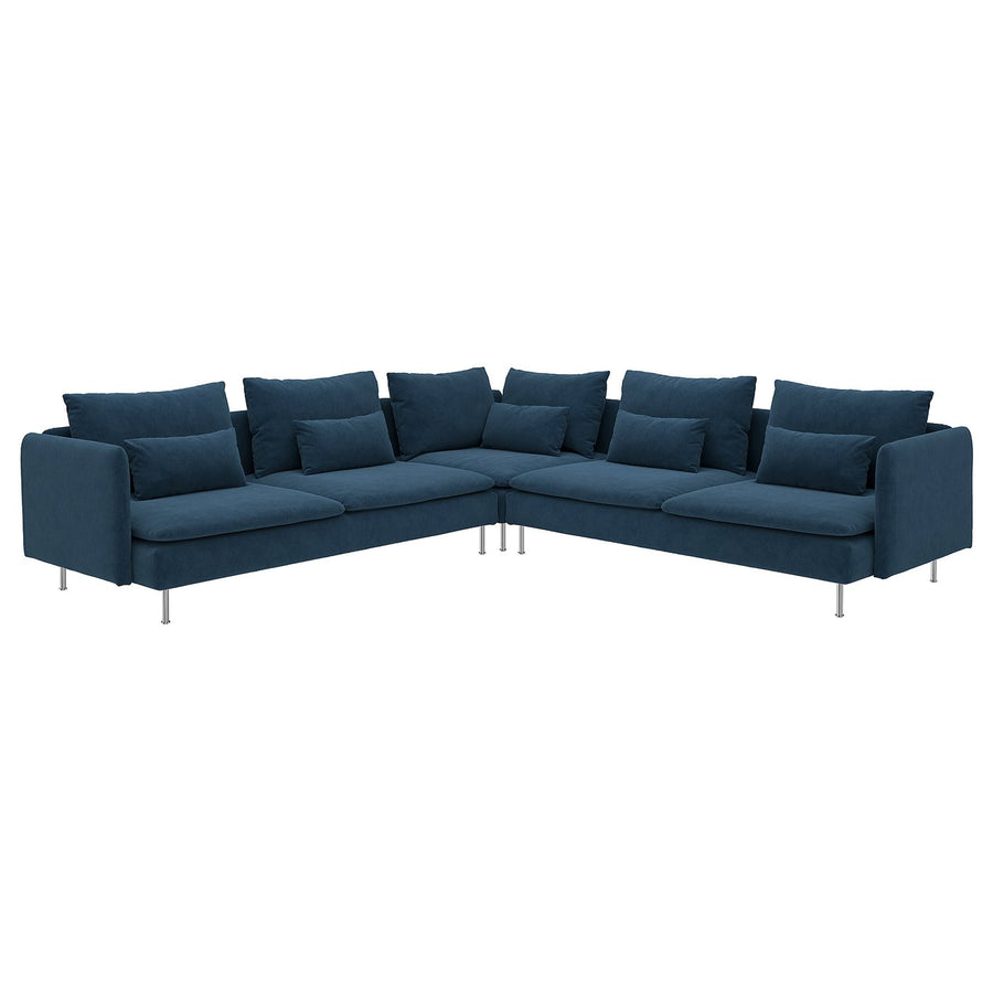 SÖDERHAMN corner sofa, 6-seat, Kelinge dark blue