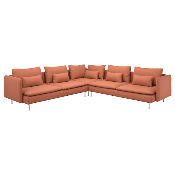 Ikea SÖDERHAMN - 6 seater corner sofa, Kelinge rust