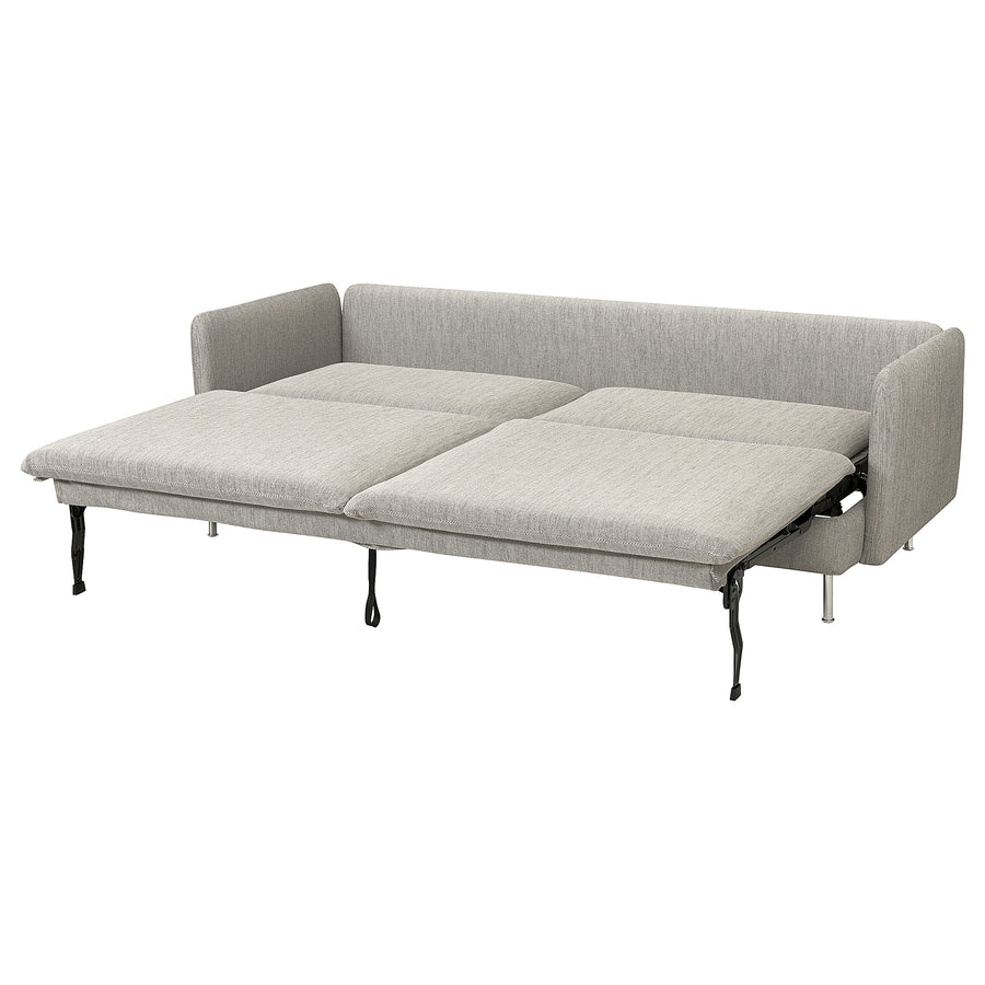 SÖDERHAMN 3-seat sofa-bed, Viarp beige/brown, 226x83x99 cm