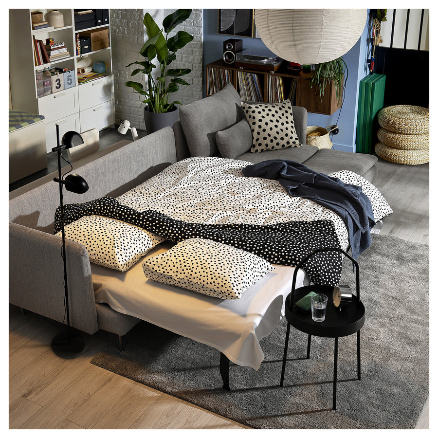 SÖDERHAMN 4-seat sofa-bed, with chaise longue/Viarp beige/brown, 319x83x151 cm