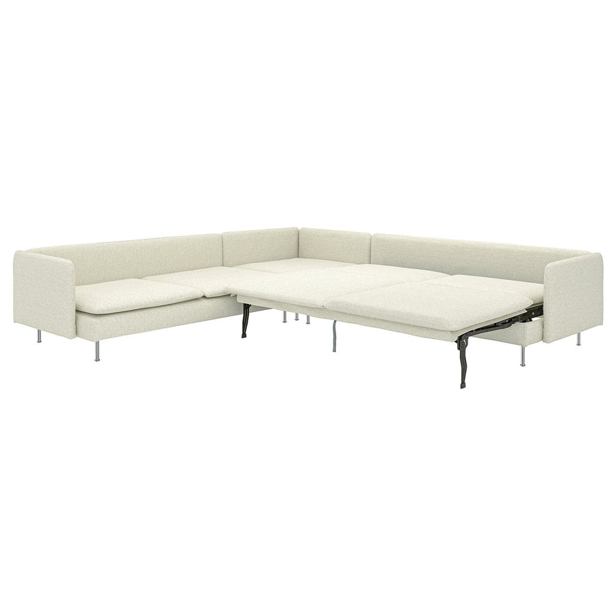 SÖDERHAMN corner sofa-bed, 6-seat, Gunnared beige