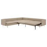 SÖDERHAMN corner sofa-bed, 6-seat, Kelinge beige