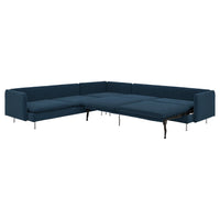 SÖDERHAMN corner sofa-bed, 6-seat, Kelinge dark blue