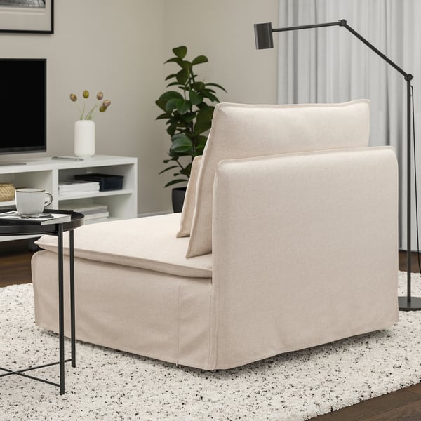 SÖDERHAMN 1-seat section, Gransel natural colour, 93x14x99 cm