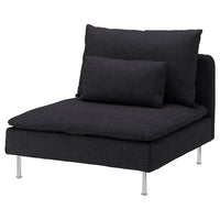 SÖDERHAMN 1-seat section, Hillared anthracite, 93x83x99 cm