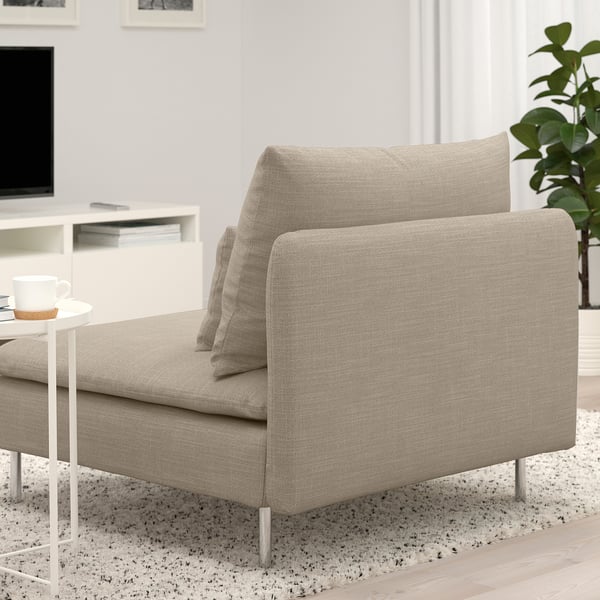 SÖDERHAMN 1-seat section, Hillared beige, 93x14x99 cm
