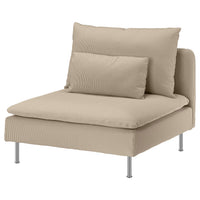 SÖDERHAMN 1-seat section, Kelinge beige, 93x83x99 cm