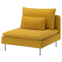 SÖDERHAMN 1-seat section, Kelinge dark yellow, 93x83x99 cm