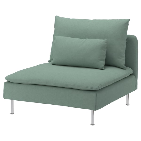 SÖDERHAMN 1-seat section, Tallmyra light green, 93x14x99 cm
