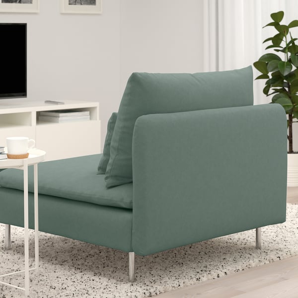 SÖDERHAMN 1-seat section, Tallmyra light green, 93x14x99 cm