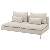 SÖDERHAMN 3-seat section, Gunnared beige, 186x83x99 cm