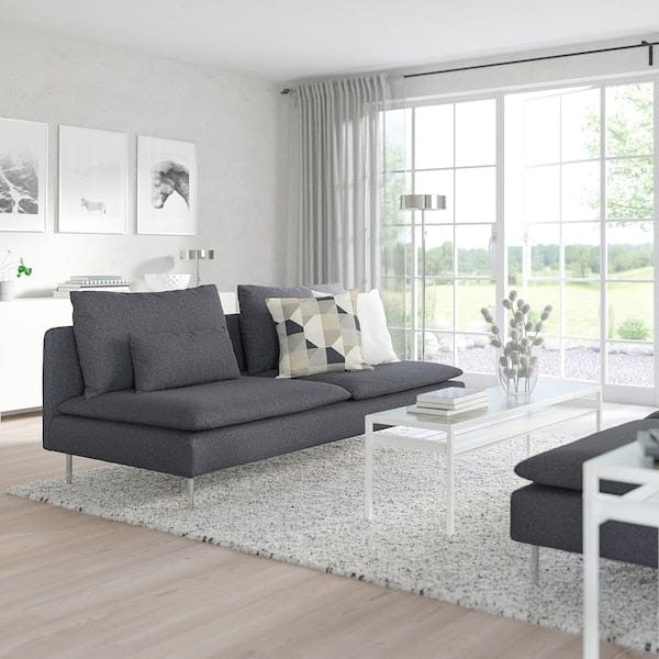 Ikea SÖDERHAMN - 3-seater element, Gunnared smoke grey