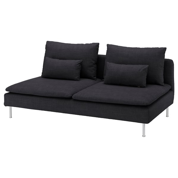 SÖDERHAMN 3-seat section, Hillared anthracite, 186x14x99 cm