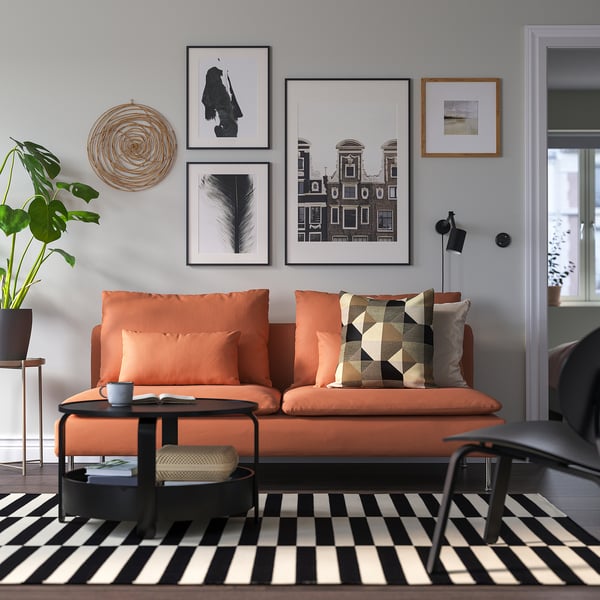 SÖDERHAMN 3-seat section, Kelinge rust, 186x83x99 cm