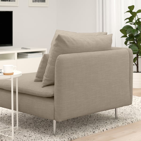 SÖDERHAMN corner section, Hillared beige, 63x14x99 cm