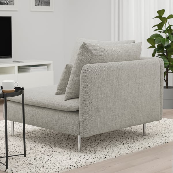 SÖDERHAMN corner section, Viarp beige/brown, 63x14x99 cm