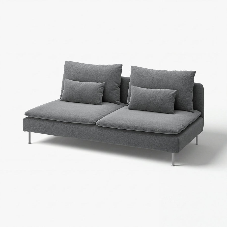 SÖDERHAMN cover for 3-seat section, Johanneshov dark grey