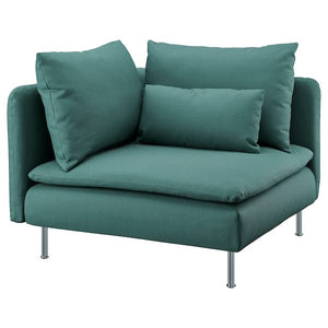 Ikea SÖDERHAMN - Fodera per elemento angolare, Kelinge grigio-turchese