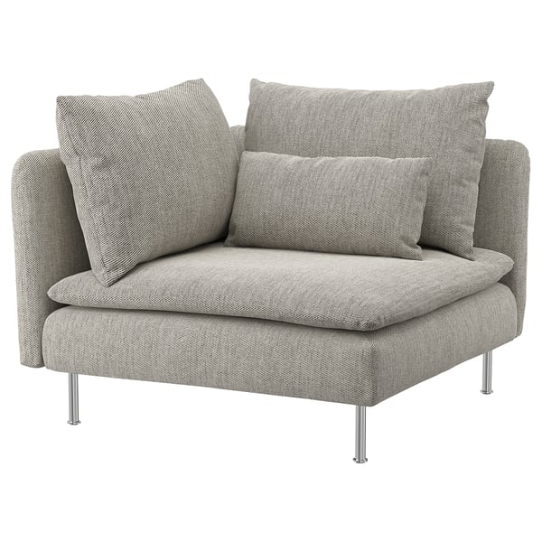 SÖDERHAMN corner section cover, Viarp beige/brown