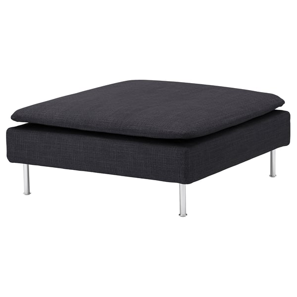 SÖDERHAMN footstool, Hillared anthracite, 93x40x93 cm