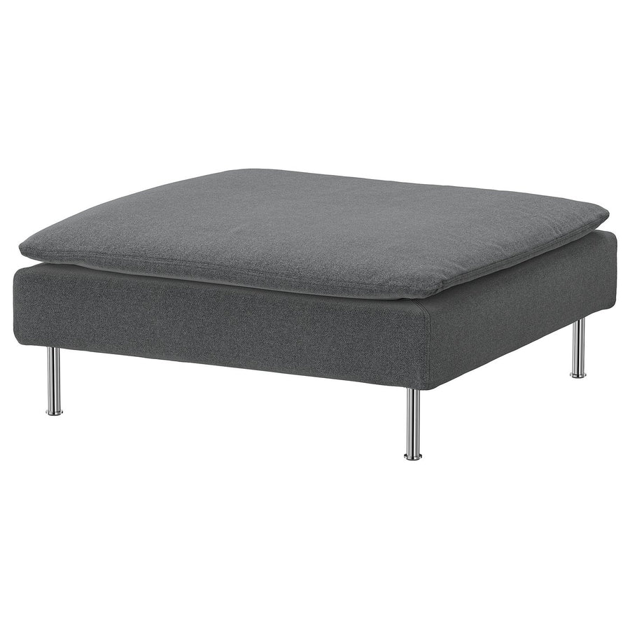 SÖDERHAMN footstool, Johanneshov dark grey, 93x40x93 cm