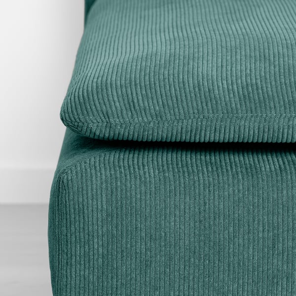 SÖDERHAMN footstool, Kelinge grey-turquoise, 93x40x93 cm