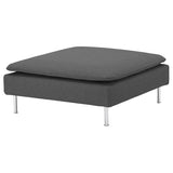 SÖDERHAMN footstool, Tallmyra medium grey, 93x40x93 cm