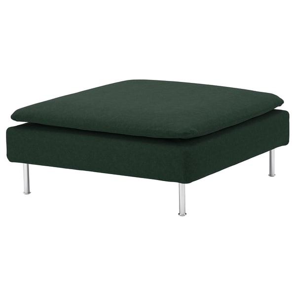 SÖDERHAMN footstool, Tallmyra dark green, 93x40x93 cm