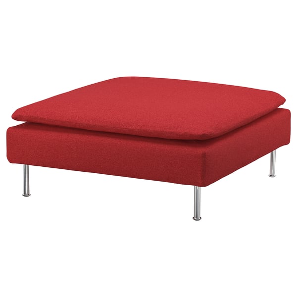 SÖDERHAMN footstool, Tonerud red, 93x40x93 cm