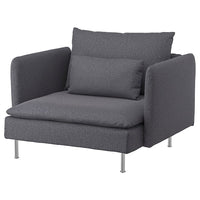 SÖDERHAMN armchair, Gunnared medium grey, 105 cm
