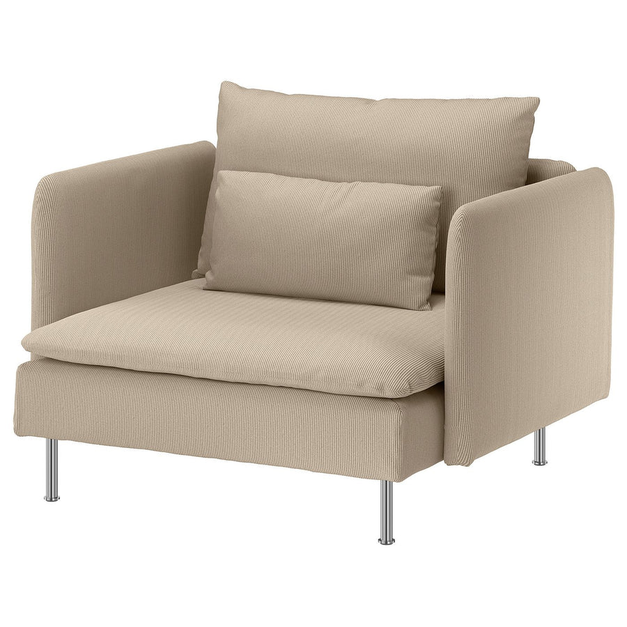 SÖDERHAMN armchair, Kelinge beige, 105 cm