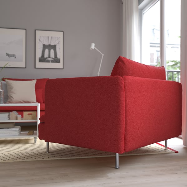 SÖDERHAMN armchair, Tonerud red, 93x69x99 cm