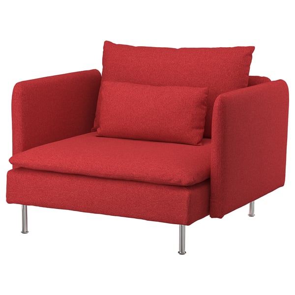 SÖDERHAMN armchair, Tonerud red, 93x69x99 cm