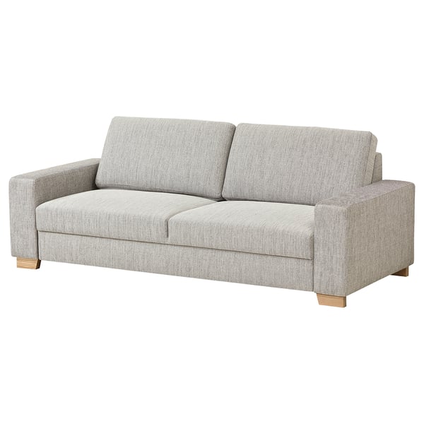 SÖRVALLEN 3-seat sofa, Viarp beige/brown, 232x58x102 cm