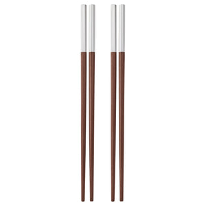 SÖTBJÖRNBÄR chopsticks 2 pairs, brown, 24 cm