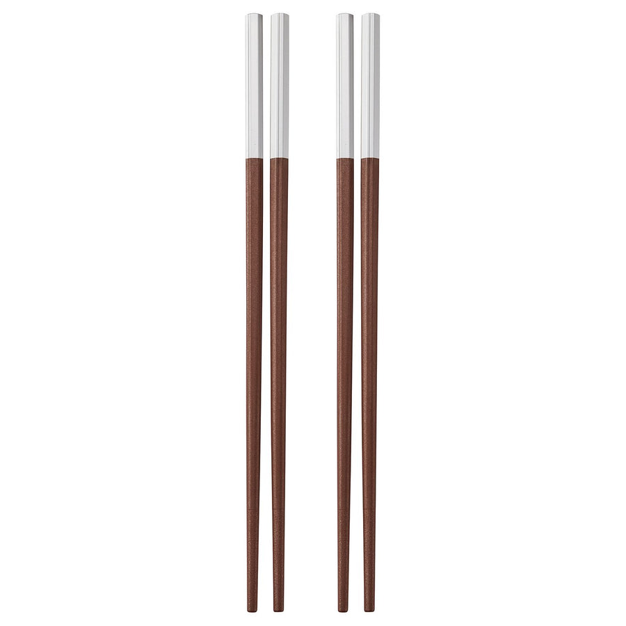 SÖTBJÖRNBÄR chopsticks 2 pairs, brown, 24 cm