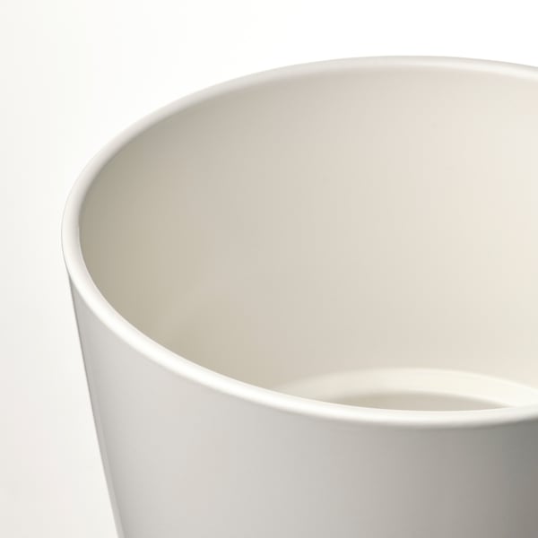 SOJABÖNA plant pot, white, 15 cm